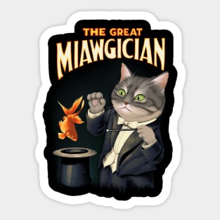 The Great Miawgician Sticker